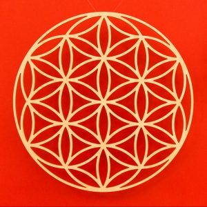 Blume des Lebens aus Holz - 39cm-6mm-Saat