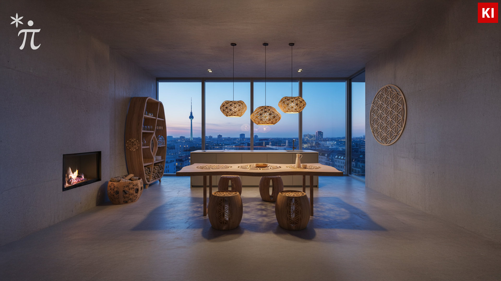 Blume-des-Lebens-Esstisch-und-Wandbild-Holz Blume des Lebens Esstisch und Wandbild Holz