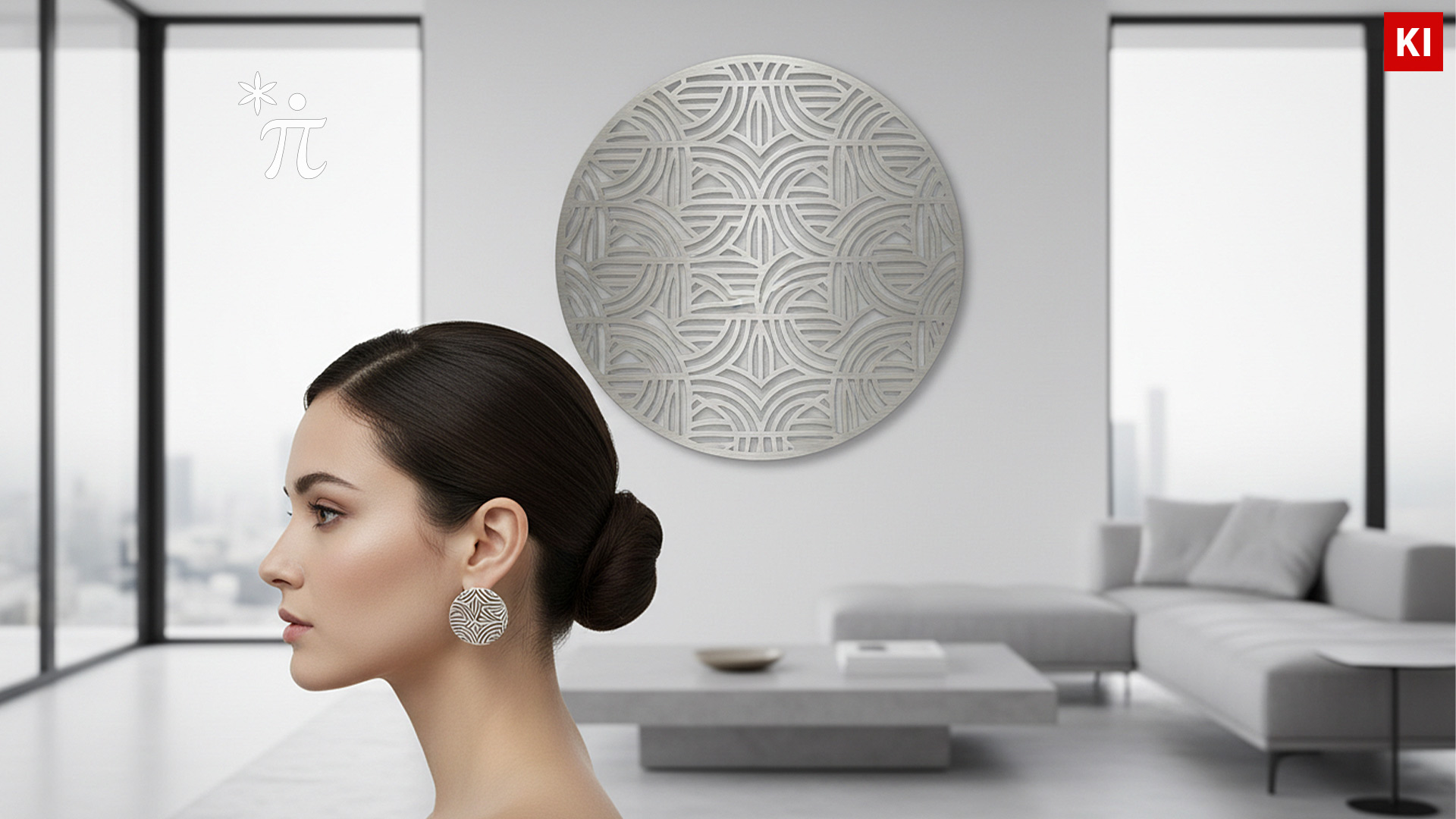 Ohrring-Ornament-Wohnzimmer-Loft Ohrring Ornament Wohnzimmer Loft